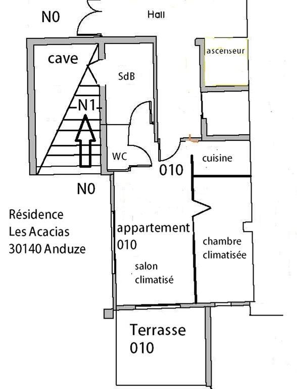 Appartement 10 Des Acacias Anduze Room photo